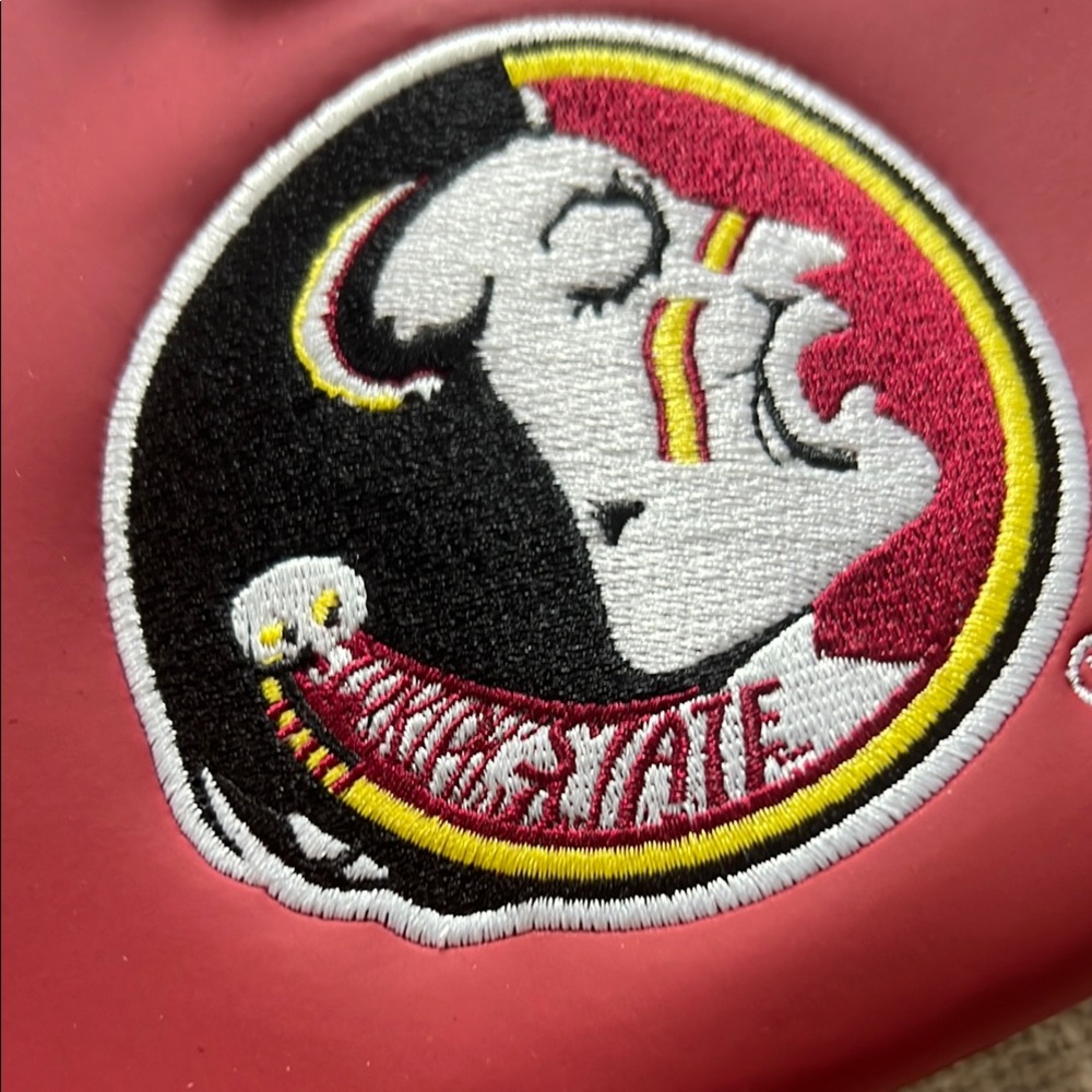 Alan Stuart Maroon Tote with Seminoles Emblem - Picture 3 of 10